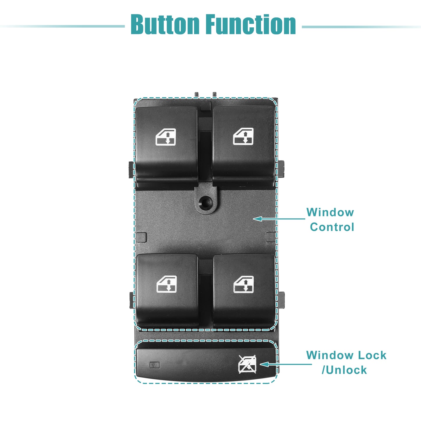 Power Window Switch for Chevrolet for Cruze Limited 2016 Black No.20917577 1 Set