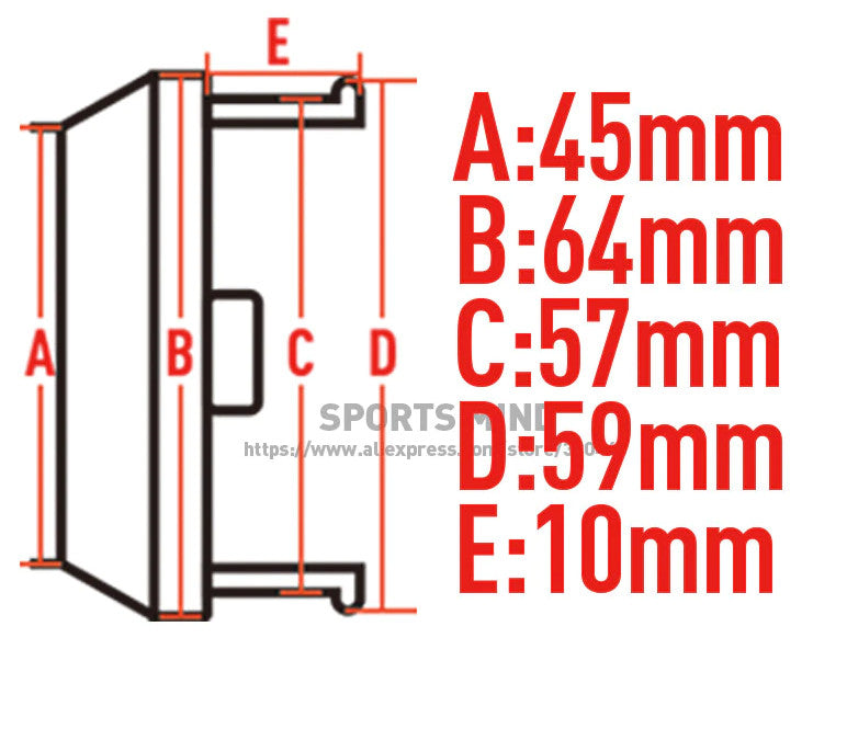 4x64mm Weds Sport Black Wheel Center Cap Hub Cap Rim Cap Decal Logo CE28 Rim