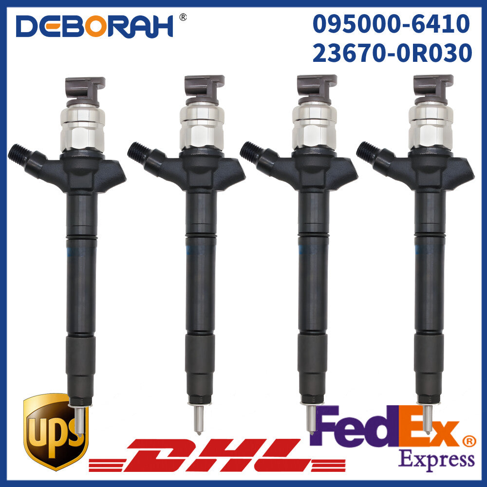 4x Diesel Fuel Injector 095000-6410 23670-0R030 for Toyota Diesel Engine