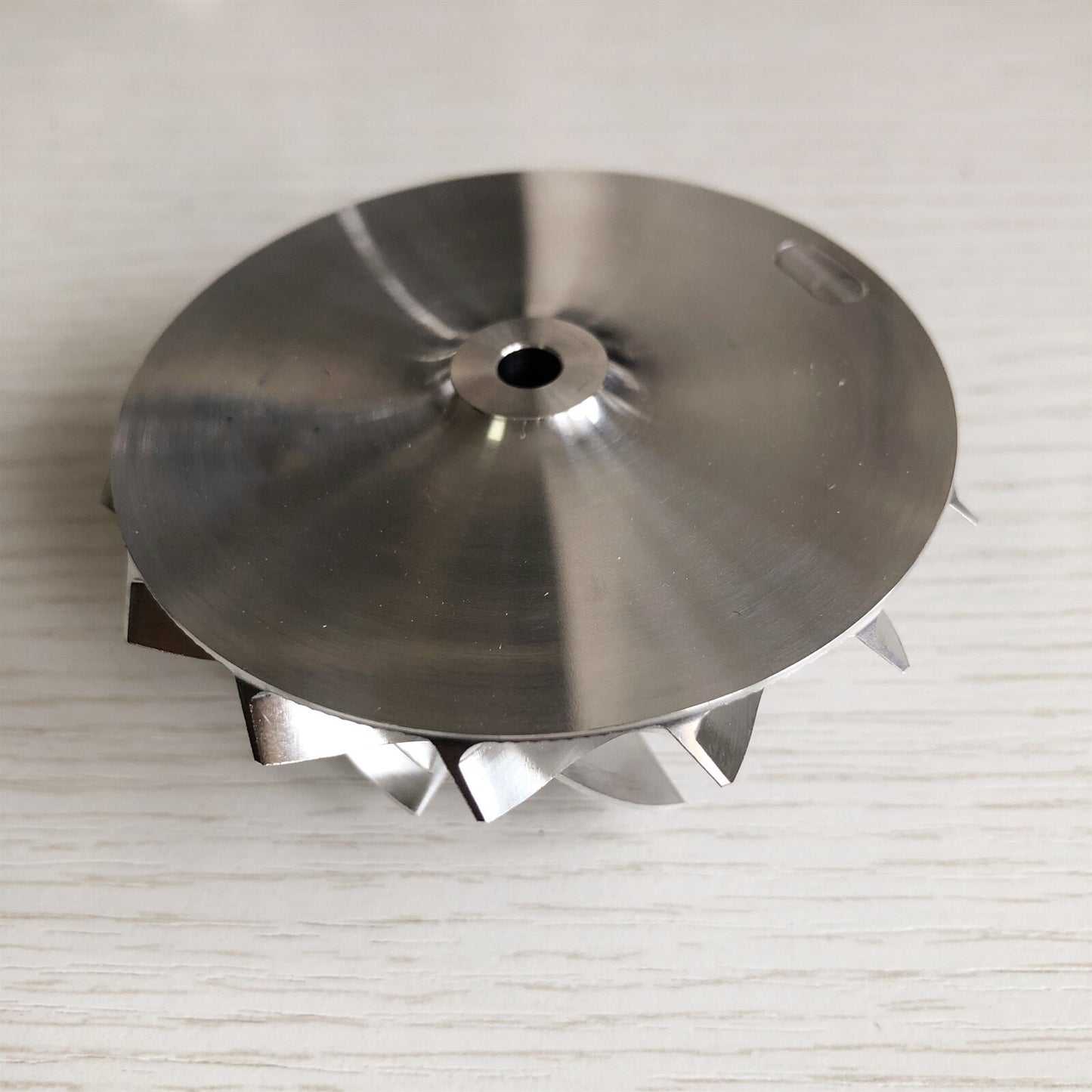 K16 54.64/71.00 mm 7+7 Blade Turbine Billet Compressor Wheel Cutting: 6.0