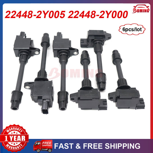 6x 22448-2Y005 22448-2Y000 New Ignition Coils for Nissan Maxima for Infiniti I30