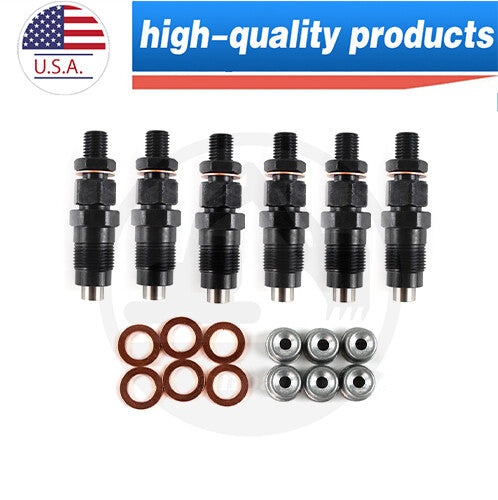 US Diesel Fuel Injectors 6pcs New for Nissan Patrol GU Y61 TD42 TD42T Parts