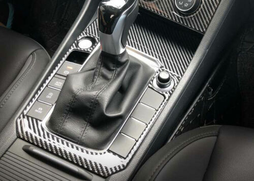for Volkswagen for Jetta Mk7 19-2022 Real Carbon Fiber Console Gear Shift Frame Trim