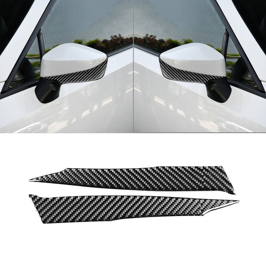 Carbon Fiber Rearview Mirror Cover Trim Strip for Toyota 86 for Subaru BRZ 2016-2020