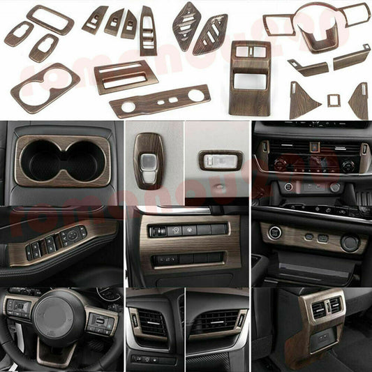 20P for Nissan Rogue 2021-2023 Wood Grain ABS Car Accessories Kit Cover Trim