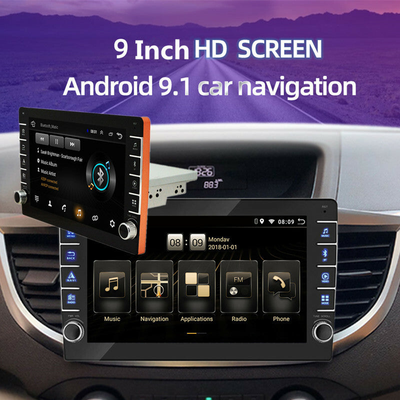 Car 9Android Modification Car Stereo Radio with Button Knob GPS Wifi Navigation