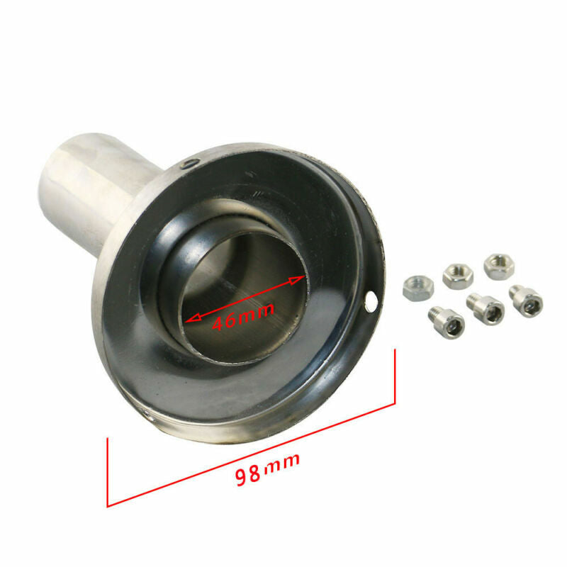 98mm Universal Exhaust DB-killer Muffler Silencer for 4 102mm Outlet Removable