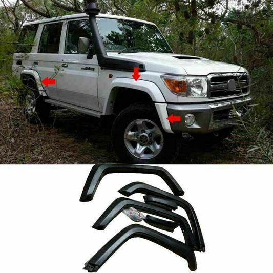 6p for Toyota for Land Cruiser LC70 75 76 77 FJ79 Fender Flares Wheel Arch Unpainted