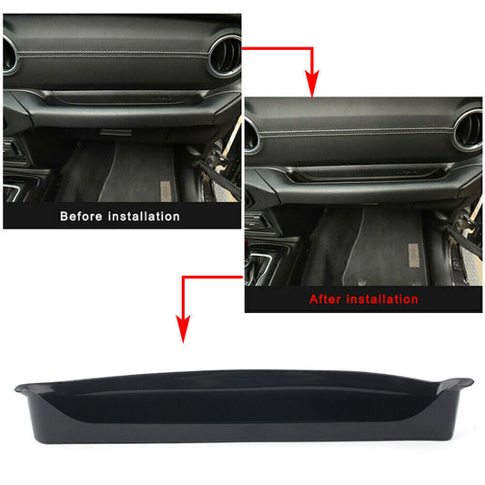 Passenger Storage Tray Organizer Grab Handle Box Fit 2018 for Jeep for Wrangler JL Black