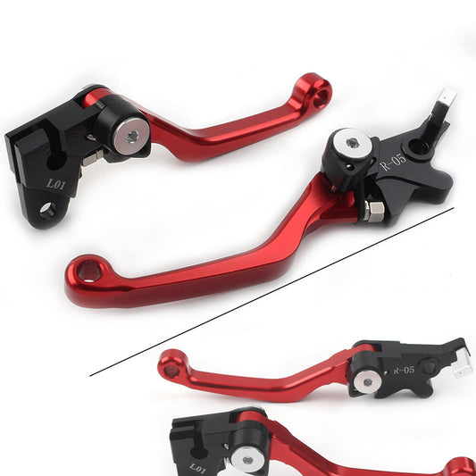 Red Pivot Brake Clutch Levers for Honda XR250 1995-2007 XR400