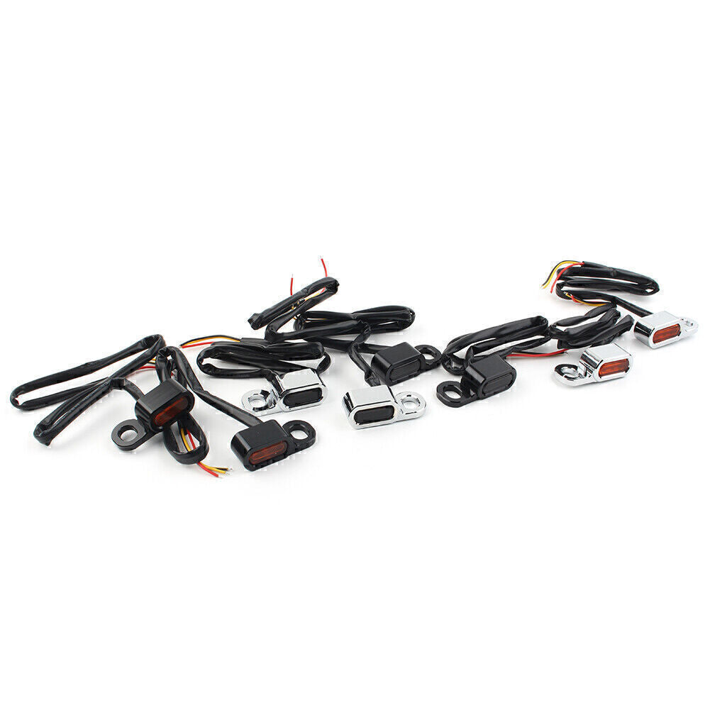 Fit for Harley Touring Street Glide 14-20 LED Turn Signals Indicators Running Light