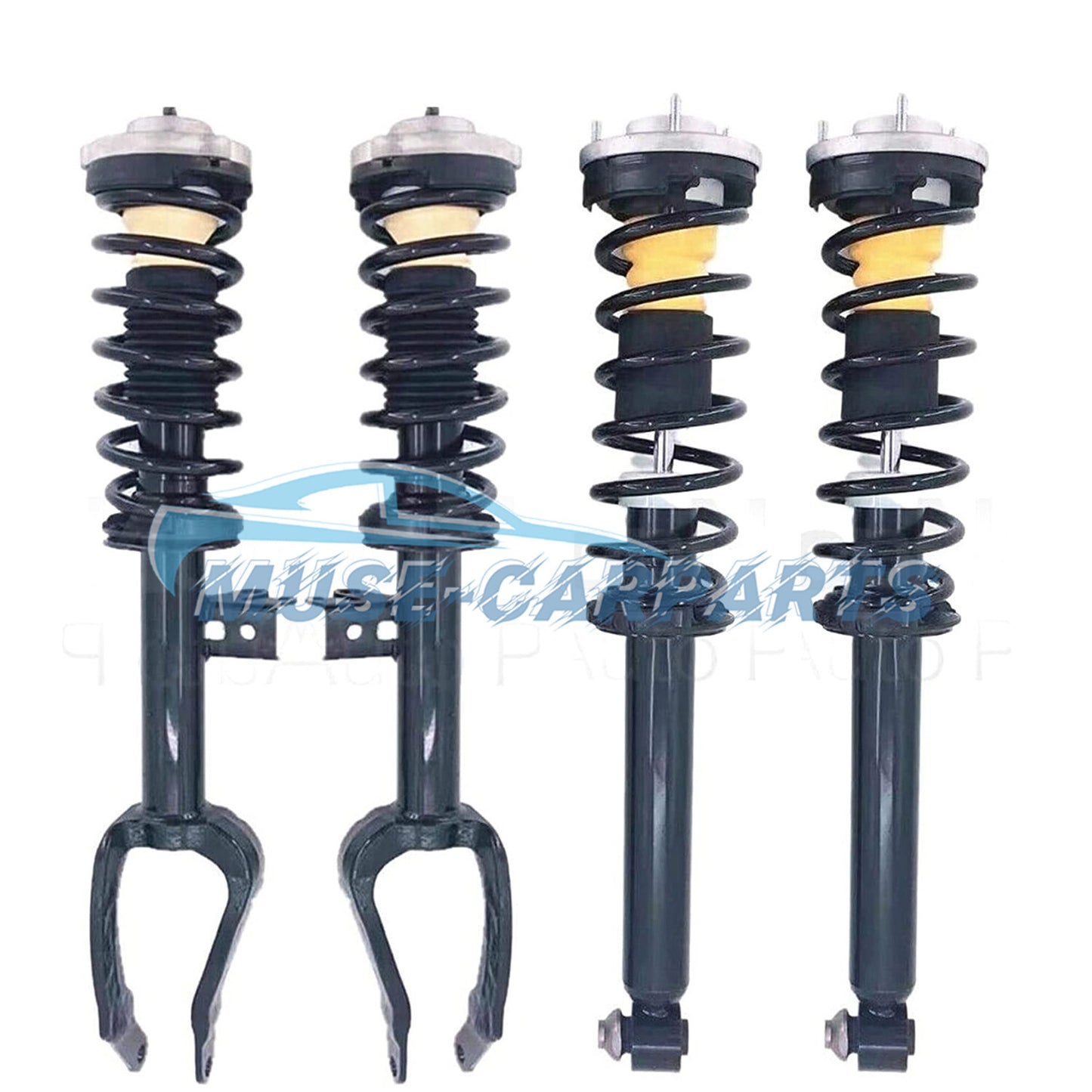 2x Front Left Right Shock Assys W/O Electronic for Jaguar XF RWD 5.0L 2009-2015