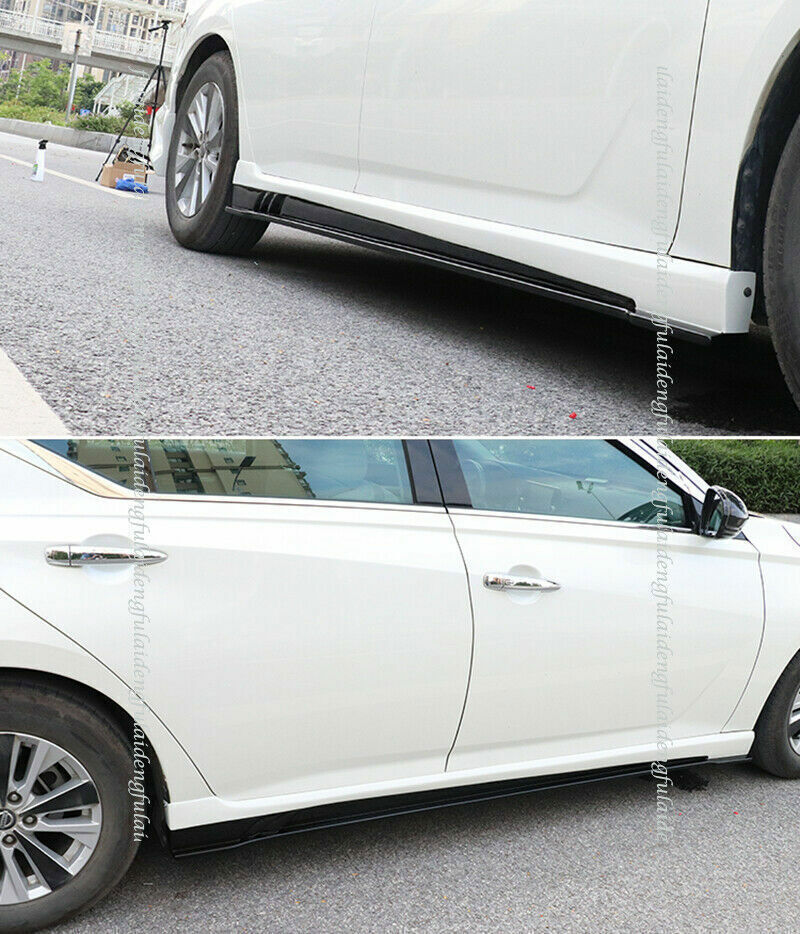 for Nissan Teana Altima 2019-2022 Unpainted ABS Side Skirt Extension Body Kit 2x
