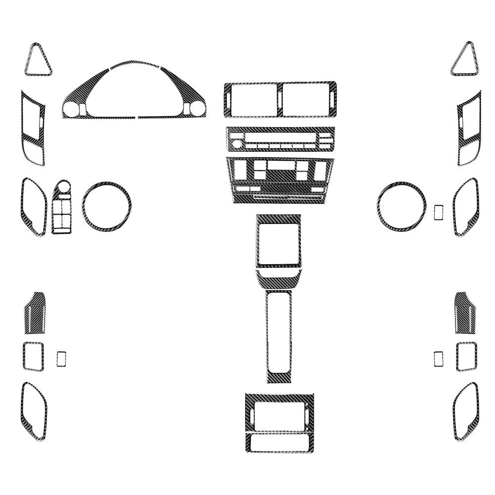 Carbon Fiber Full Interior Cover Trim Kit for BMW 5 Series M5 E39 1998-2003