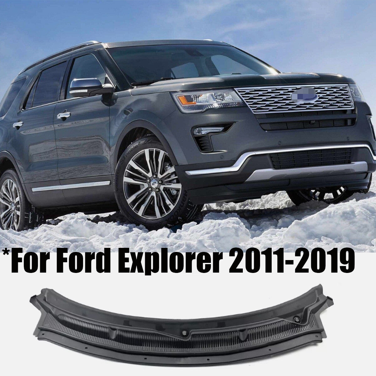 BB5Z78022A68AA Top Windshield Cowl Grille for Ford Explorer 2011-2019 2.3L 3.7L
