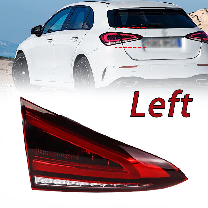 Left inner LED taillight assembly for Mercedes-Benz A-Class W176 W177 2018-22 Hatchback.
