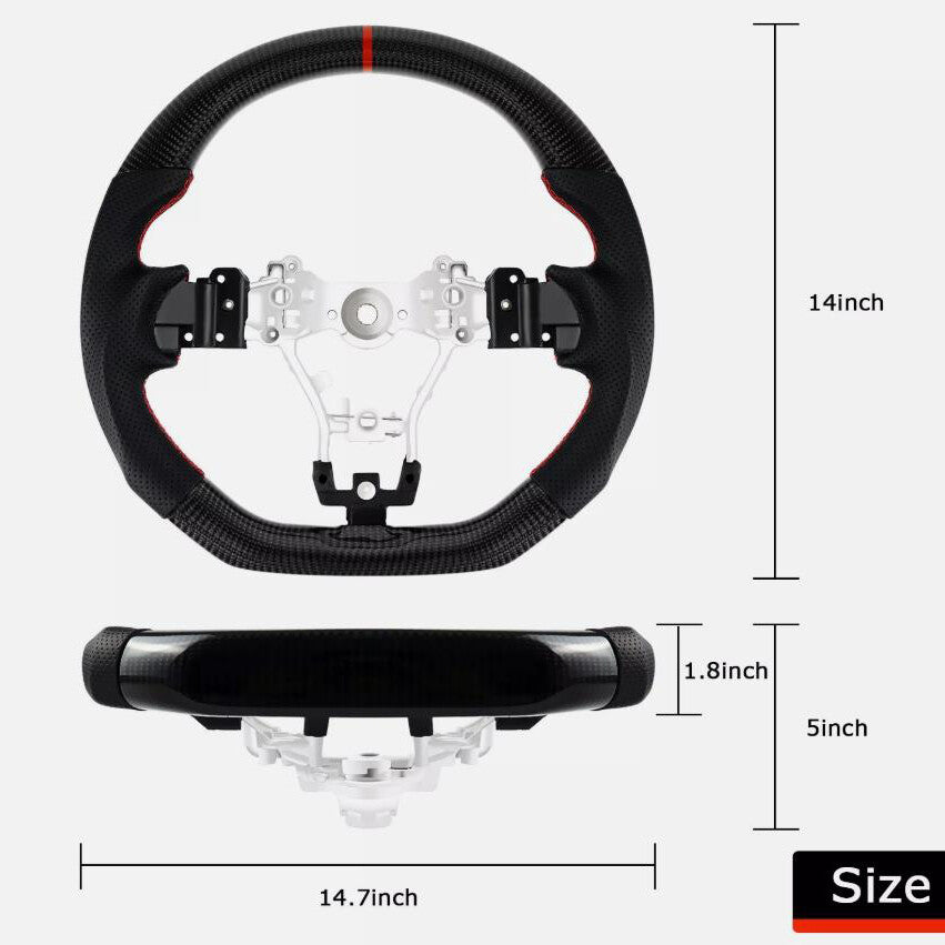 Carbon Fiber Steering Wheel for SUBARU STI WRX S209 2015-2020 2016 Driver