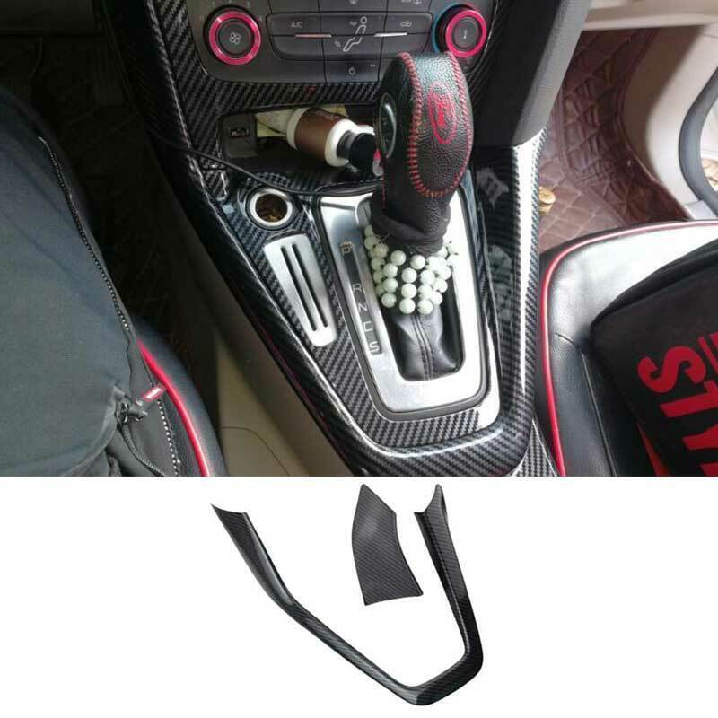 2016-2018 for Ford Focus RS ST Carbon Color Inner Gear Shift Panel Cover Trim