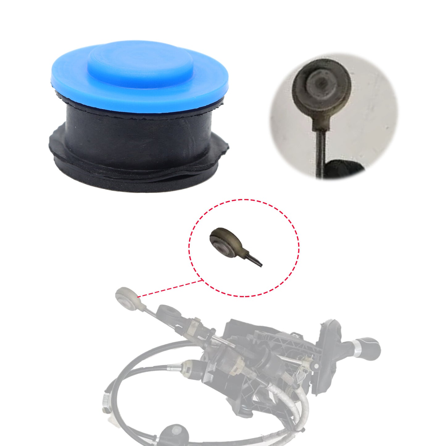 2X Manual Gear Selector Linkage Cable Repair kit for Ford Transit Connect MK2