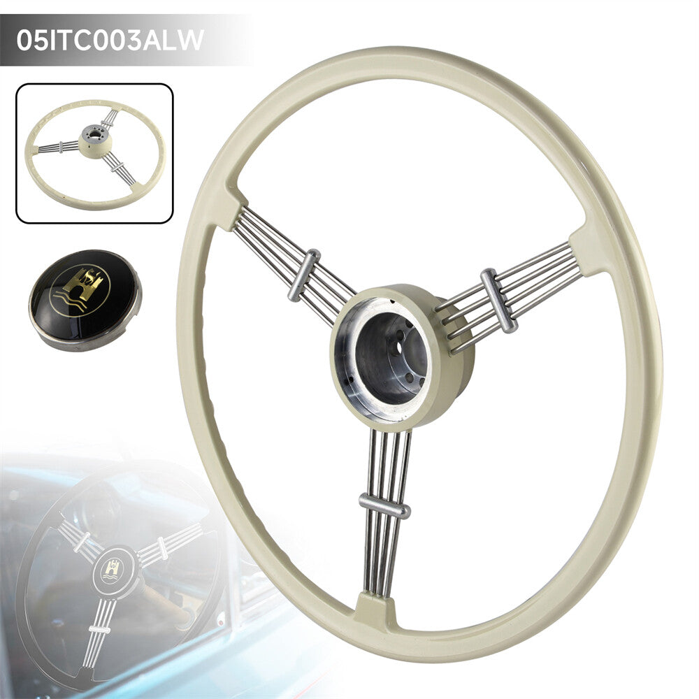 Retro Classic Car Modified Steering Wheel 400mm for Porsche 356 356A/B/C 50-66