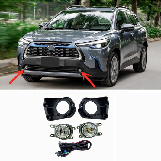 LED DRL Daytime Running Light Kit with Fog Lights for 2022 and 2023 for Toyota for Corolla Cross