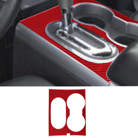 Red Carbon Fiber Gear Shift Surround Panel Trim Cover for Ford F150 2004-2008