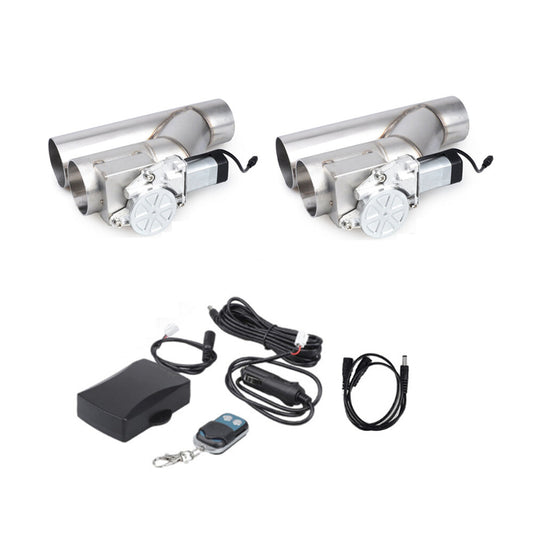 3-inch electric exhaust control valve, dual valve, Y-tube, and wireless remote control