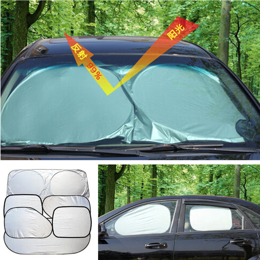 Car Windshield Window Sun Shade Cover Heat Block Screen Rays Folding Cover 6x