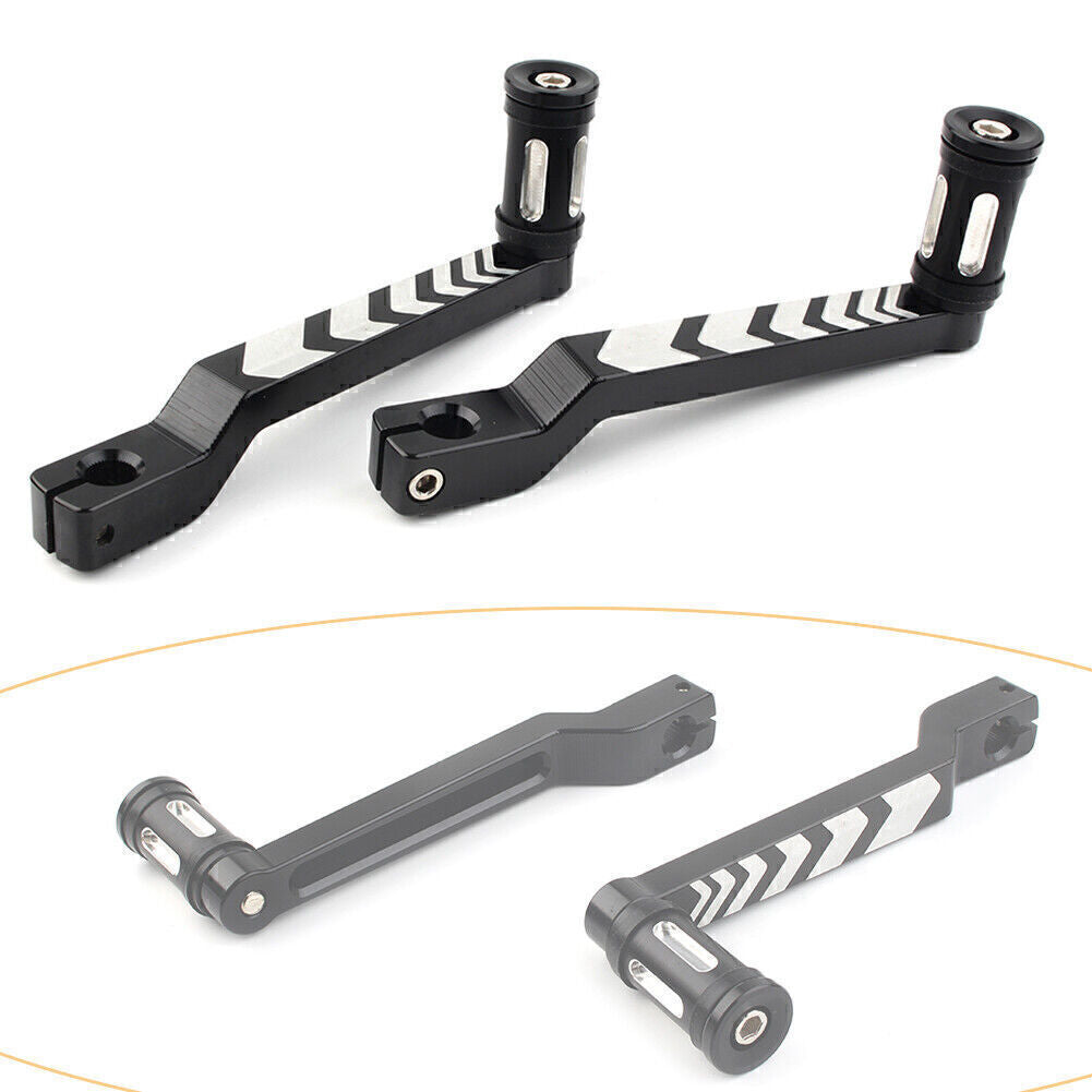 for Harley FLHT FLTR Road King Softail Black Heel Toe Shift Lever +Shifter Pegs