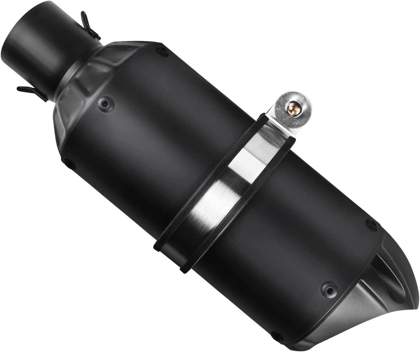 (Black)Universal 1.5-2 Motorcycle Short Exhaust Muffler fits most motorcycles