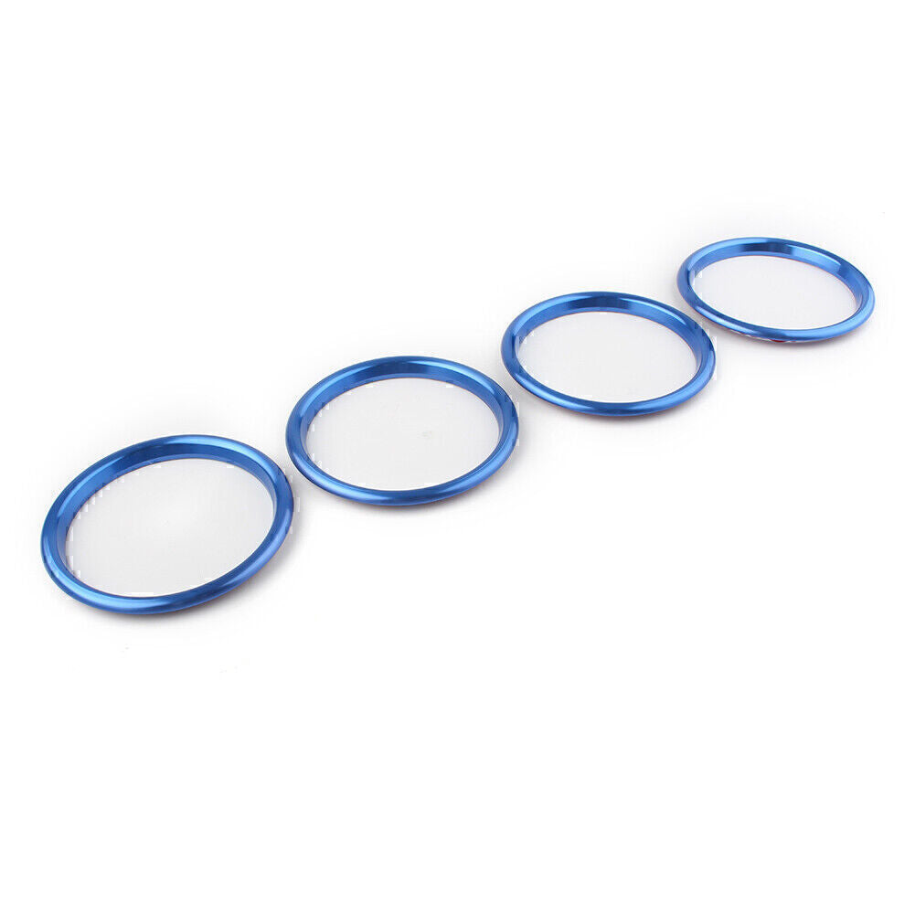Interior Air Vent Outlet Trame Ring Cover Trim Fit for Audi A3 S3 Q2L 8V 12-19 Blue