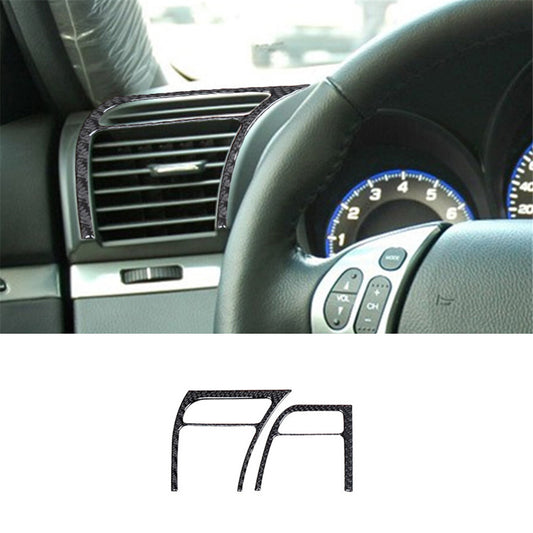 2pcs Carbon Fiber Interior Defogger Vent Cover Trim for Acura TL 2004-2008