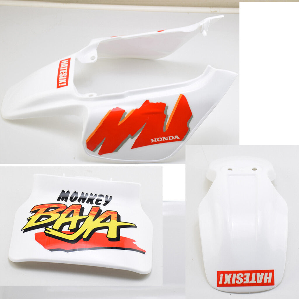for Honda for MINI Pit Monkey Z50 Front Rear Fender Plastic Body Kit  Sticker  for Seat