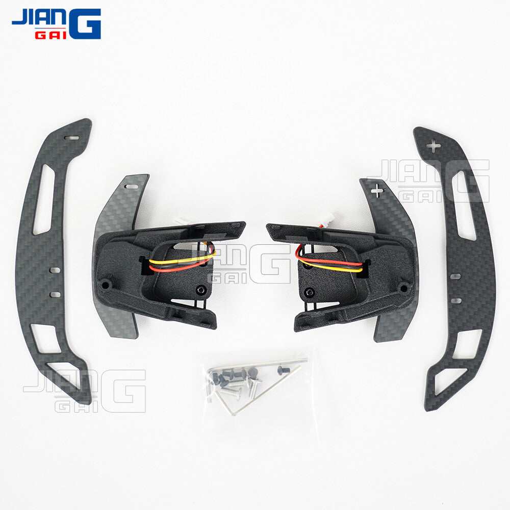 Magnetic Matte Carbon Fiber Shift Paddles for Volkswagen MK7 R GTI for Golf 15-19