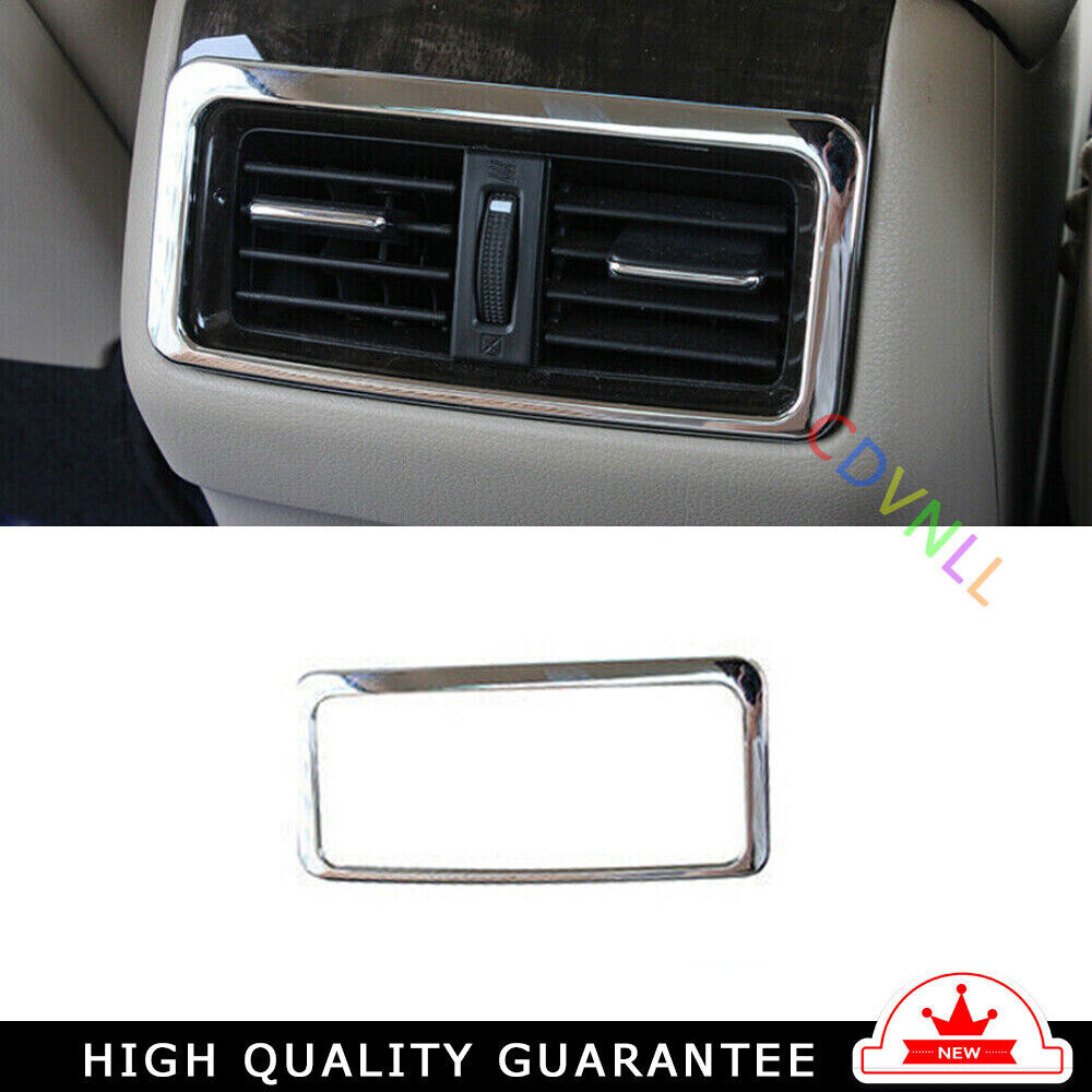 Rear Air Outlet Vent Frame Trim 1 for Honda Accord 9th 2014-2017 Chrome Silver