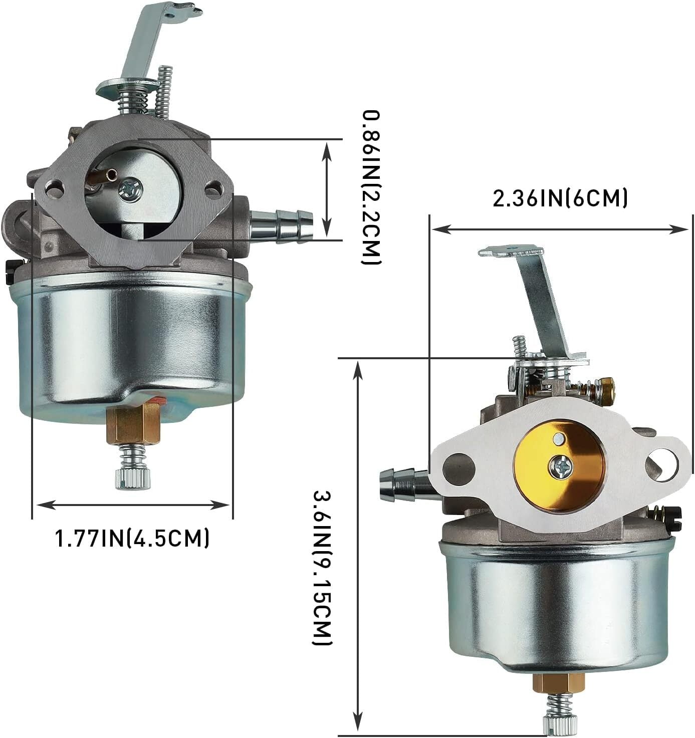 Carburetor For Tecumseh H30 H50 H60 631828/631067A/632076 TROY BILT CHIPPER VAC