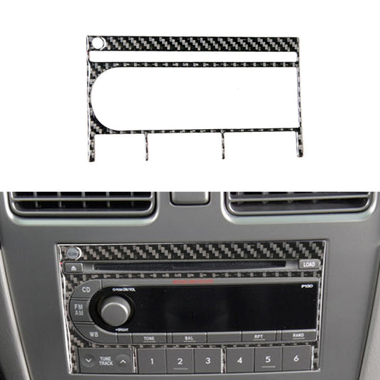 Carbon Fiber CD Player Panel Decorative Trim Cover for Subaru Forester 2005-2006