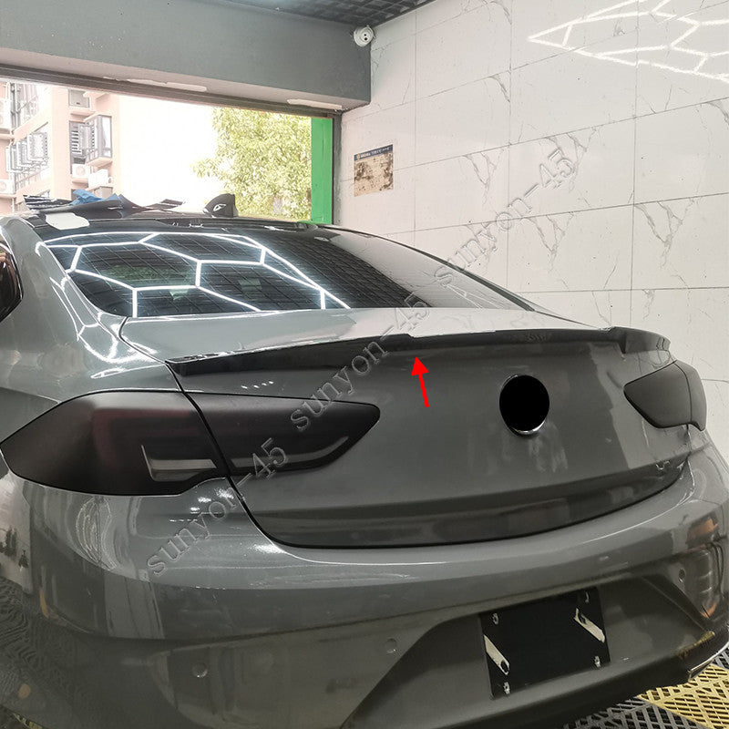 for Buick Regal 2018-2020 Glossy Black Rear Door Trunk Spoiler Tail Wing Cover