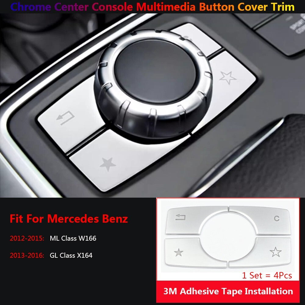 for Mercedes-Benz ML GL W166 X164 Center Console Multimedia Switch Cover Trim-