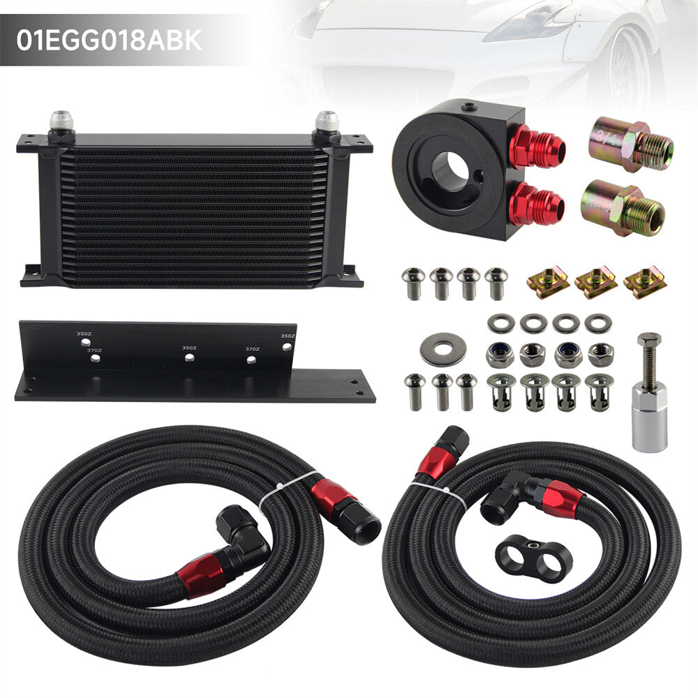 19 Row Bolt On Oil Cooler Kit Fit Fairlady 03-08 350Z VQ35 / 2009-2017 370Z VQ37