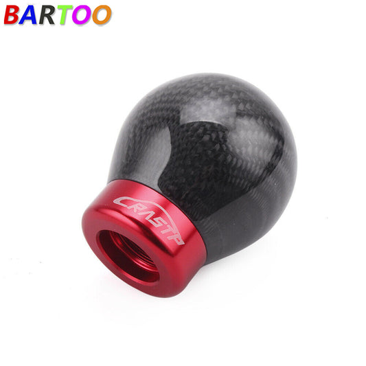 RASTP Racing Real Carbon Fiber Black Ball Manual Gear Shift Shifter Knob