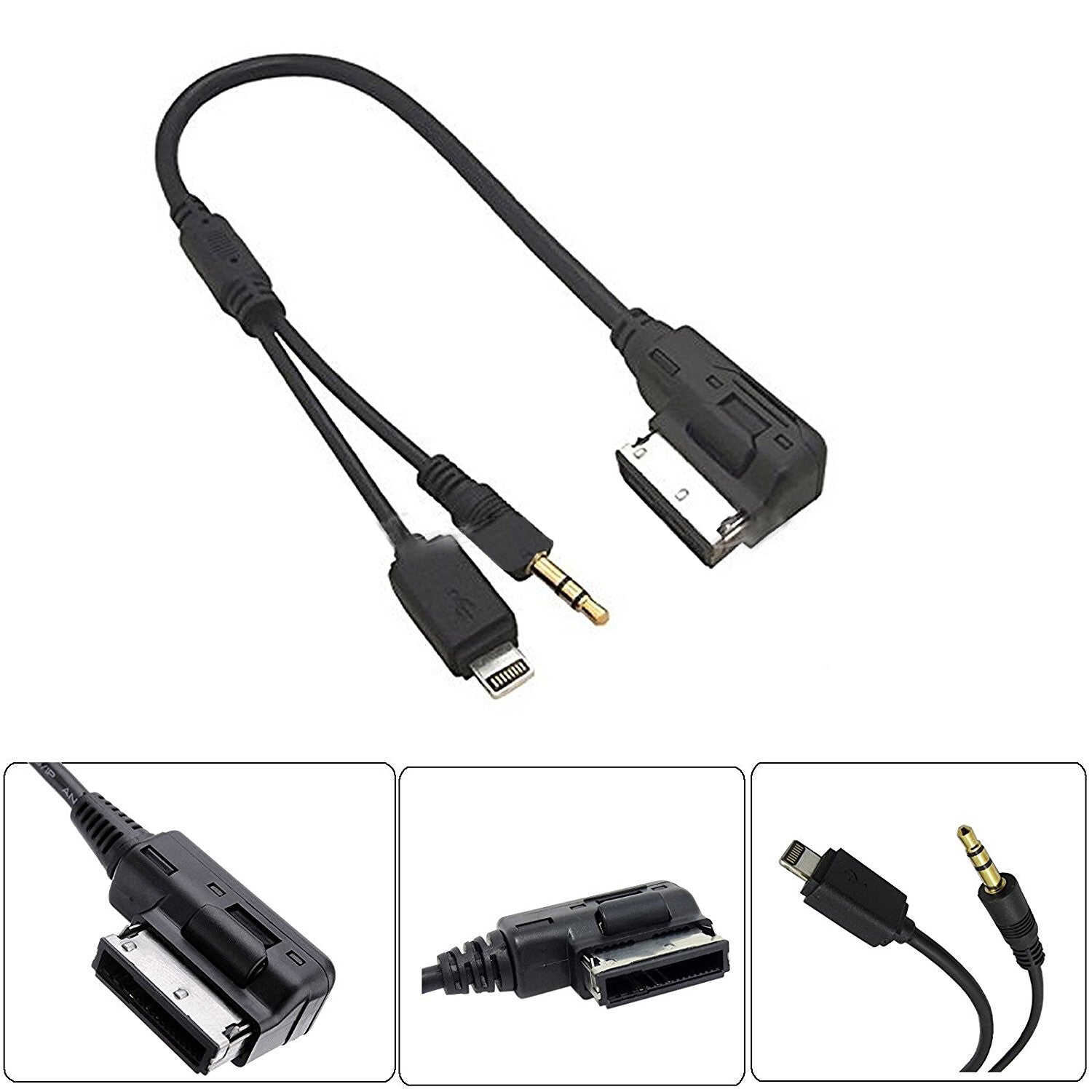US-made AUX audio cable adapter for Audi for VW AMI MDI MMI music interface cable USB
