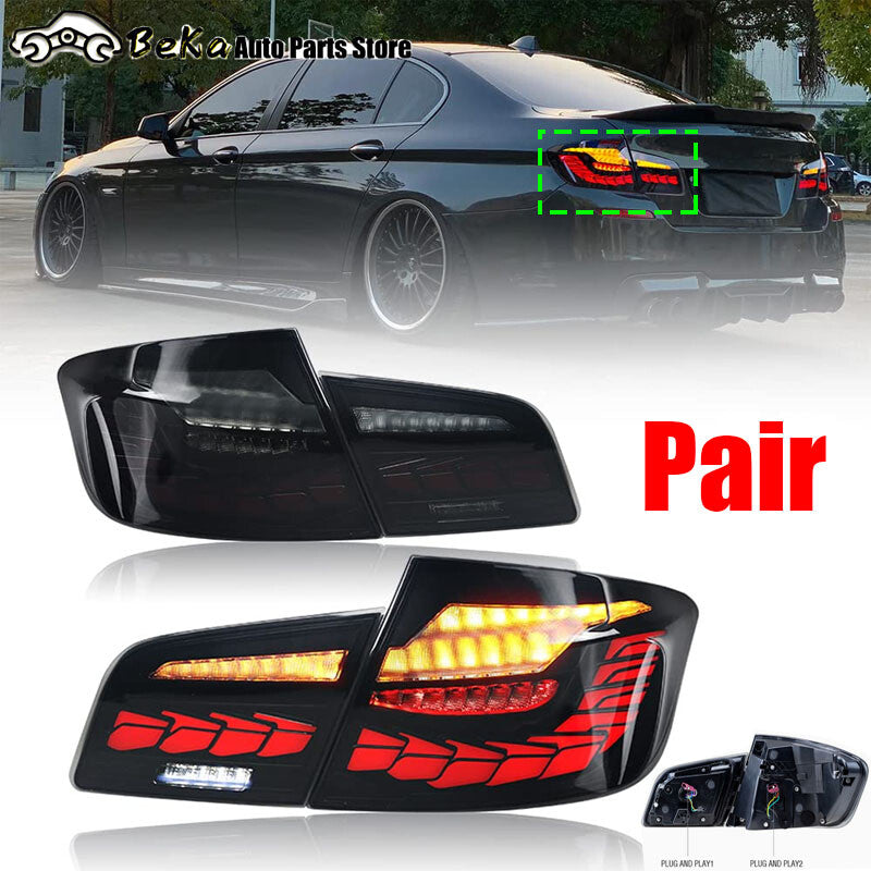 A pair of LED GTS rear smoke light kits for BMW 5 Series F10 F18 M5 2011 2012 - 2016.