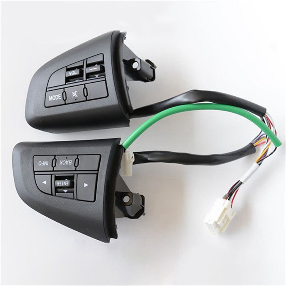 Multi-Function Steering Wheel Switch Control Buttons Black for Mazda 3 5 CX-5/7