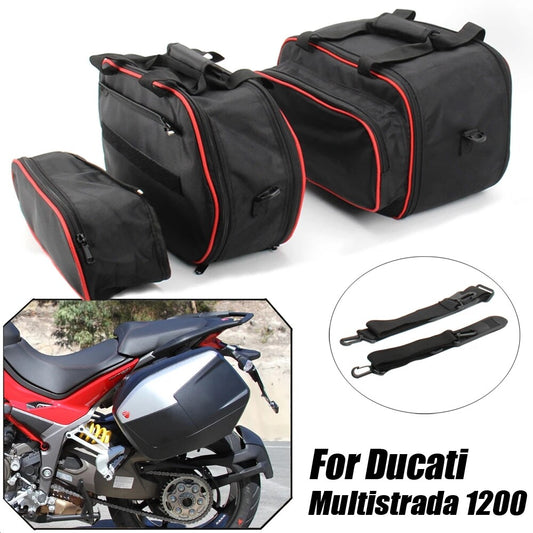 for Ducati 1200 Motorcycl Storage Bag Luggage Bag Side Box Bag Inner Bag Bushing