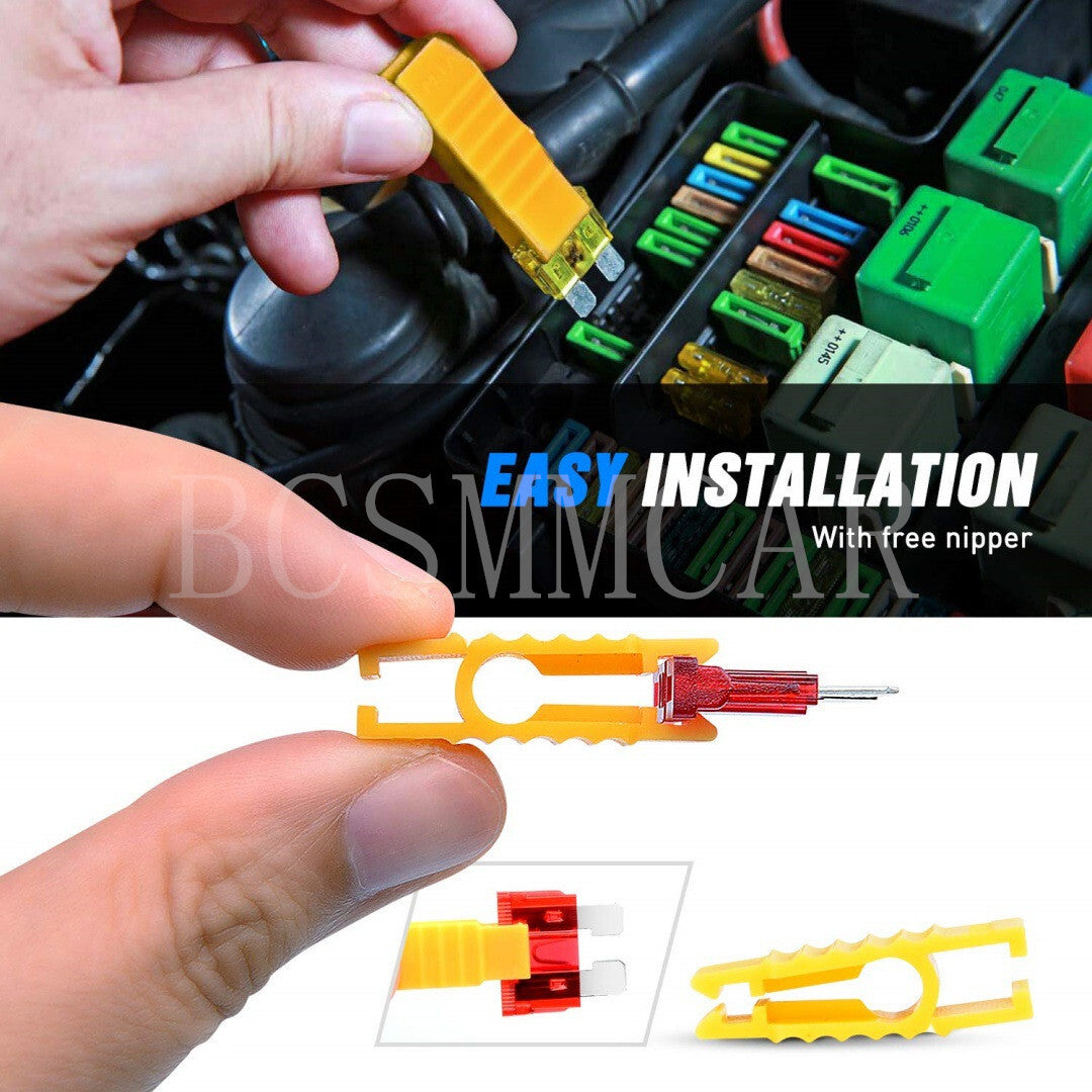 Car Fuse Holder Blade Fuse for Mini Medium Small Waterproof 120PC Auto Accessories