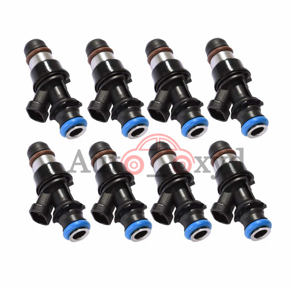 8-piece fuel injector kit 2001-2007 for Chevrolet for GMC , for Cadillac , and for Chevrolet 4.8L, 5.3L, and 6.0L engines.