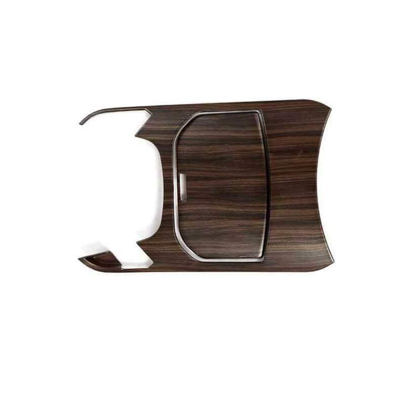 Central Console Gear Shift Cover Trim 2PCS for Ford Edge 2015-2018 DX Wood Grain
