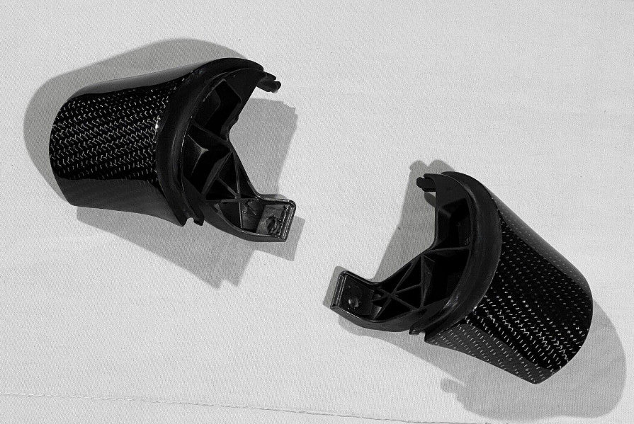 New C6 for Corvette Carbon Button Cover Steering Wheel Trim Replacements 2006+