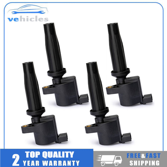 4 Ignition Coils 4M5G12A366BC for Ford Transit Connect 2010-13/ESCAPE 2005-08